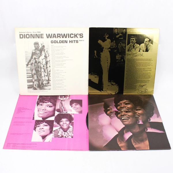 Lot of 2 Dionne Warwick I'll Never Fall In Love Again Golden Hits Vinyl Records