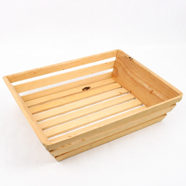 Unbranded Solid Wood Simple Plain Decorative Tray 3.25" Tall 10.5" x 14"