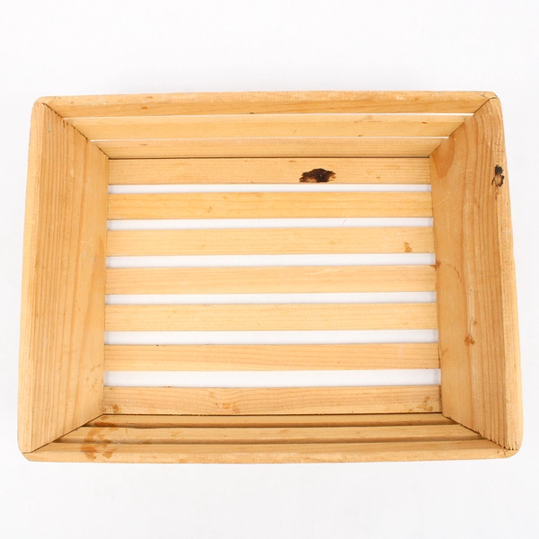 Unbranded Solid Wood Simple Plain Decorative Tray 3.25" Tall 10.5" x 14"