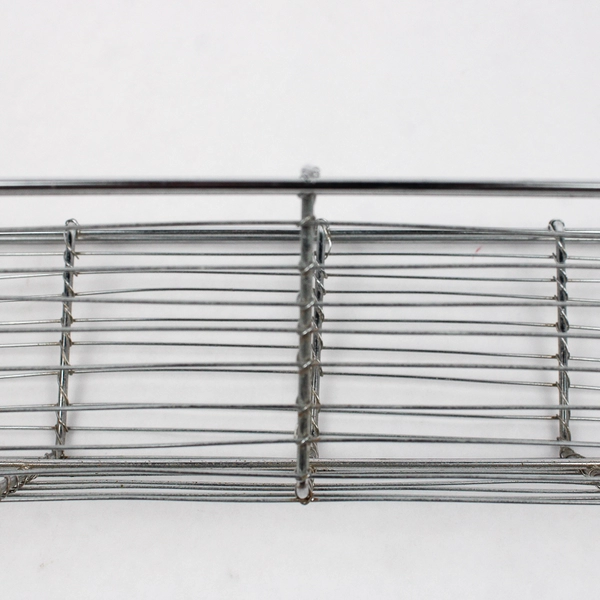 Unbranded Footed Metal Wire Tray Stainless Steel 3" Tall 18.25" x 6.25"