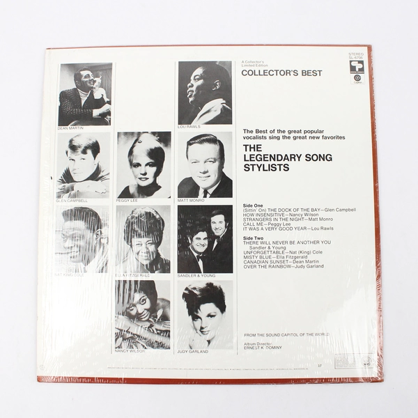 Best of the Legendary Song Stylists Vinyl Record Jazz LP