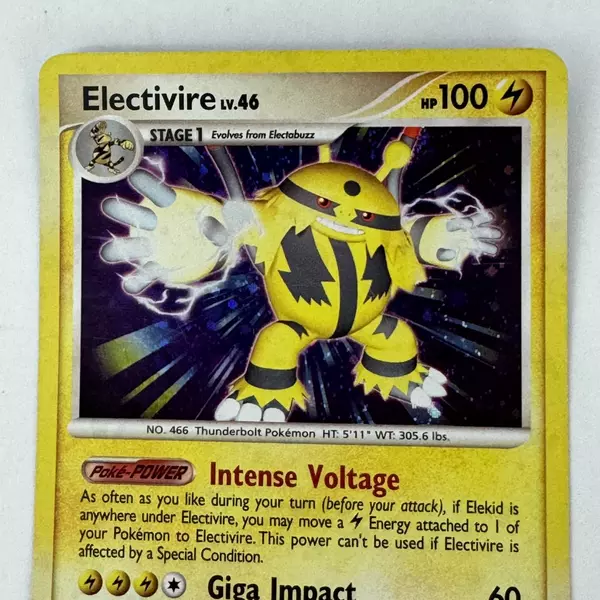 Pokemon Card: Electivire HOLO 3/130 Diamond and Pearl D&P Base Set Rare PL