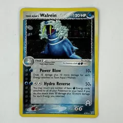 Pokemon Card Team Aqua's Walrein EX 6/95 Holo Rare LP Team Magma vs Team Aqua