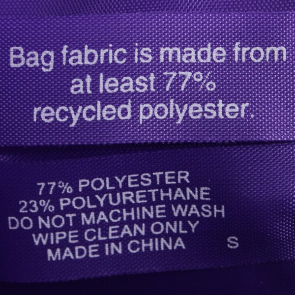 Clinique Purple and White Train Case Makeup Bag