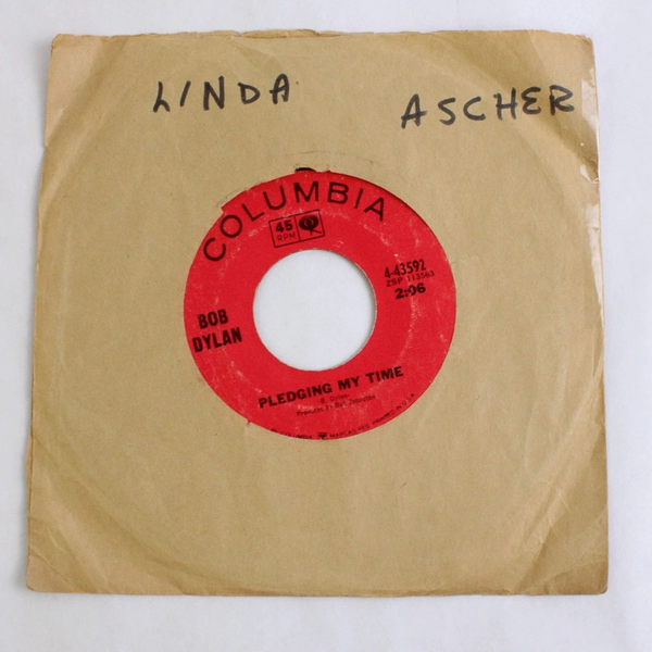 Bob Dylan Rainy Day Women #12 & 35 Pledging My Time 45 RPM Columbia 43592