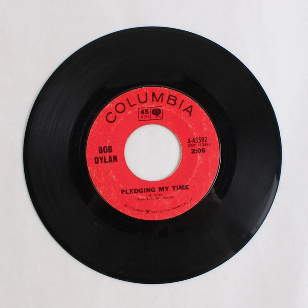 Bob Dylan Rainy Day Women #12 & 35 Pledging My Time 45 RPM Columbia 43592