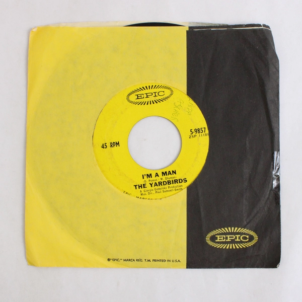 The Yardbirds I'm a Man Still I'm Sad Vinyl 7" 45RPM 1965 Epic 5-9857