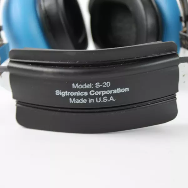 Sigtronics S-20 Aviation Headset Dual GA Plug Pilot Headphones USA Made