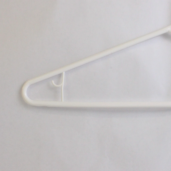 Lot of 10 Opaque White Shirts and Bottoms Clothes Hangers