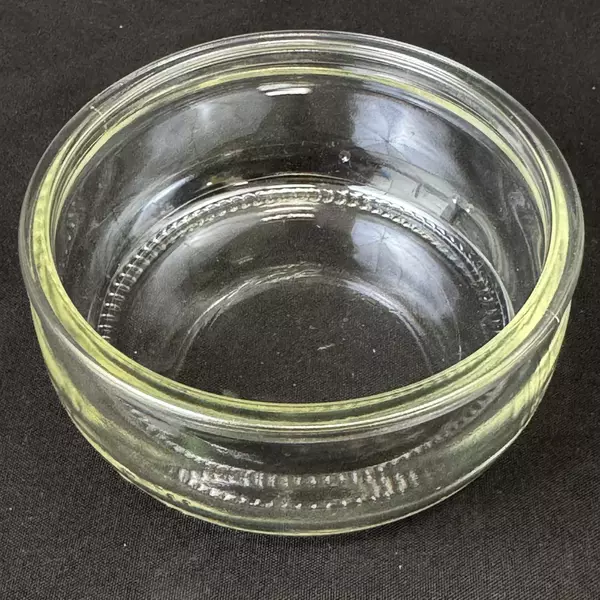 Set of 5 Clear Glass Ramekins or Jars 3.25 Inch Diameter