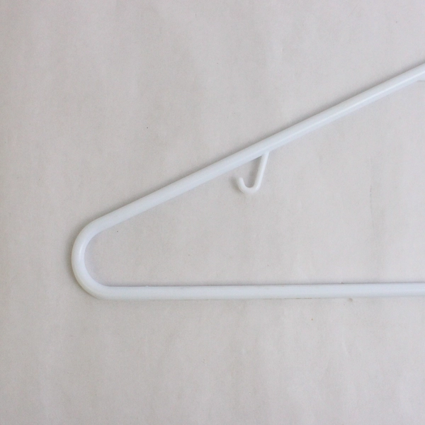 Lot of 10 Opaque White Shirts & Bottoms Clothes Hangers