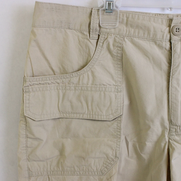 Columbia Khaki Cargo Shorts Tan Durable Outdoor Wear Men's Size 36