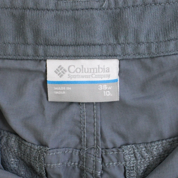 Columbia Light Blue Fisherman Shorts Men's Size 36 Pockets 10" Inseam