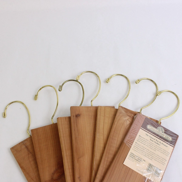 Lot of 7 Cedar Wood Closet Hook-Ups Pest Repelling Clothing Care