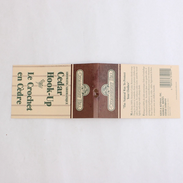 Lot of 7 Cedar Wood Closet Hook-Ups Pest Repelling Clothing Care