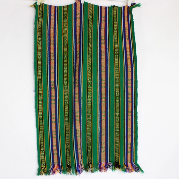 Lot Of 2 Hand Woven Table Runner Decorative Cloth Green 25" x 40"