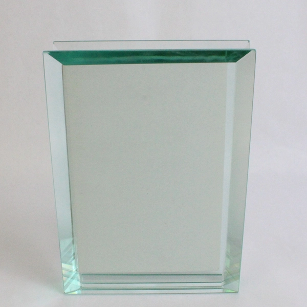 Minimalist Clear Glass Desktop Picture Frame 4" x 6" Photos