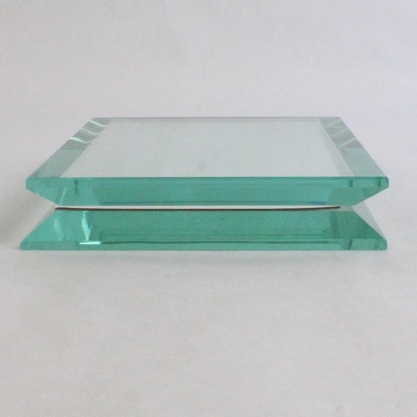 Minimalist Clear Glass Desktop Picture Frame 4" x 6" Photos