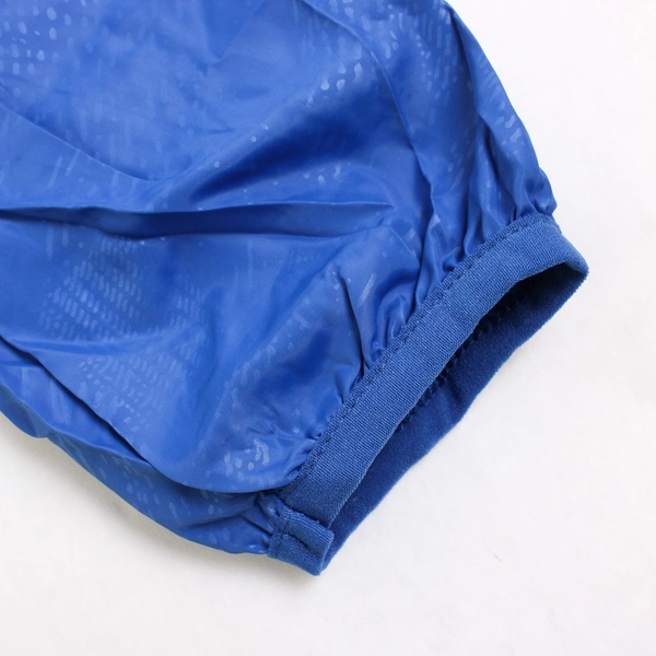 Blue Portable Travel Zip-Up Hooded Windbreaker with Pouch Youth Size Large