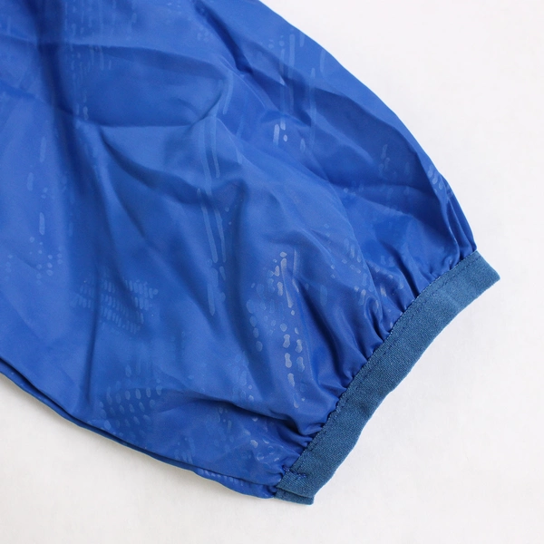 Blue Portable Travel Zip-Up Hooded Windbreaker with Pouch Youth Size XL