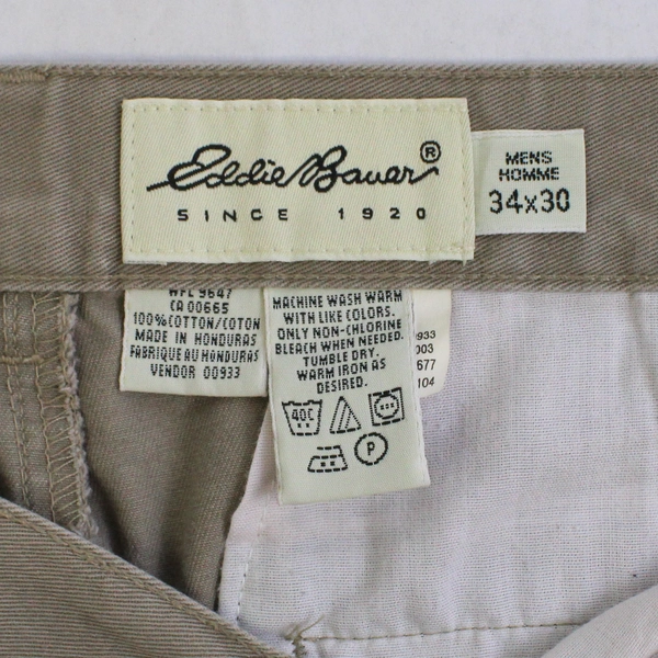 Eddie Bauer Tan Dress Pants Classic Fit Men's Size 34x30