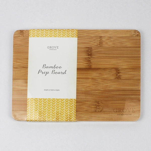 Grove Collaborative Solid Bamboo Prep Board 10.3" x 7.5" x 0.5"