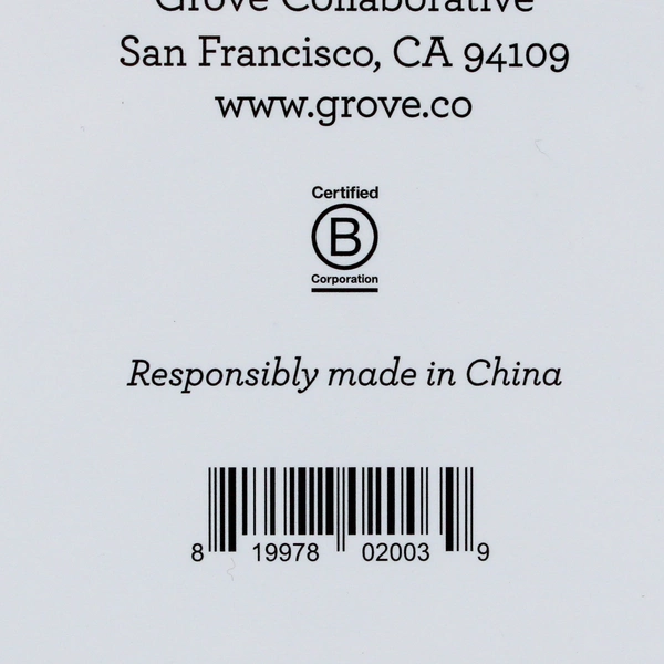 Grove Collaborative Solid Bamboo Prep Board 10.3" x 7.5" x 0.5"