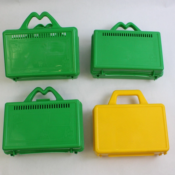 Lot of 4 Vintage McDonald's Happy Meal On the Go Lunch Box Pencil Cases 1980s