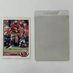Jerry Rice 1991 Upper Deck Signed Card BAS Beckett Auto 49ers Raiders
