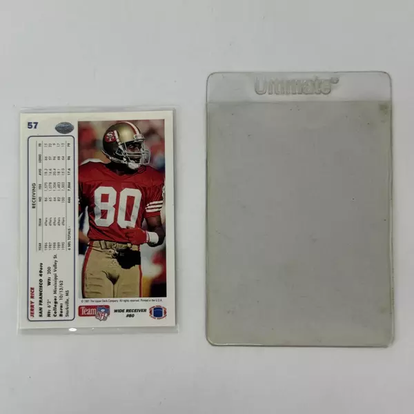 Jerry Rice 1991 Upper Deck Signed Card BAS Beckett Auto 49ers Raiders