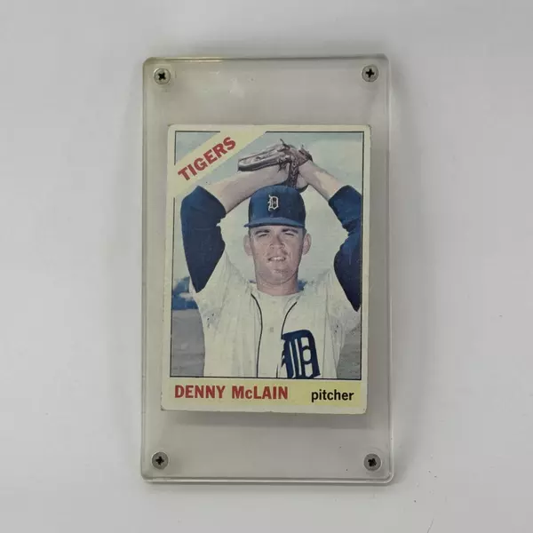 1966 Topps #540 Denny McLain Pitcher Tigers PSA 5 EX