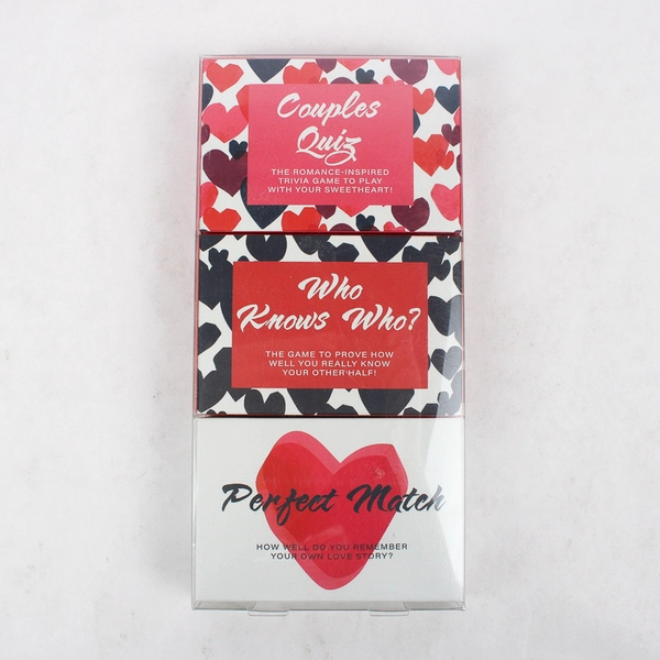 Professor Puzzle Pack Of Three Couples Quiz Cards Who Knows Who Perfect Match