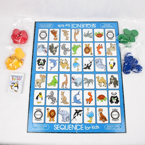 Sequence for Kids The No Reading Required Strategy Board Game Jax & Goliath