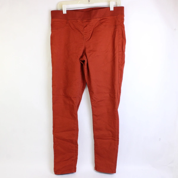 No Boundaries Burnt Orange Tapered Leg Stretchy Waist Pants Women's Large
