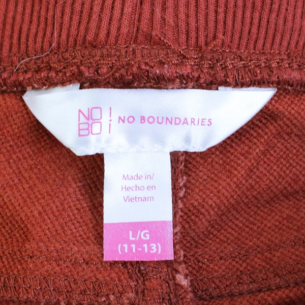 No Boundaries Burnt Orange Tapered Leg Stretchy Waist Pants Women's Large