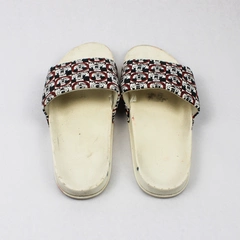 Vintage Disney Mickey Mouse Slides White Red & Black Size 9