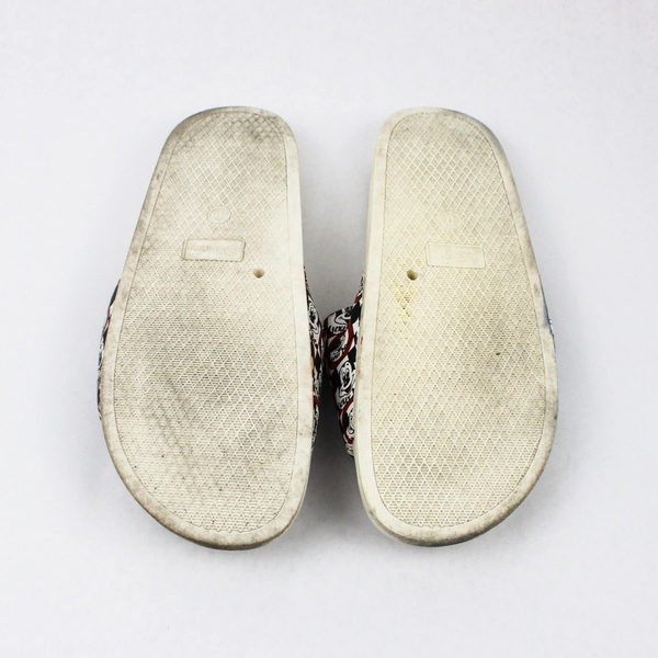 Vintage Disney Mickey Mouse Slides White Red & Black Size 9