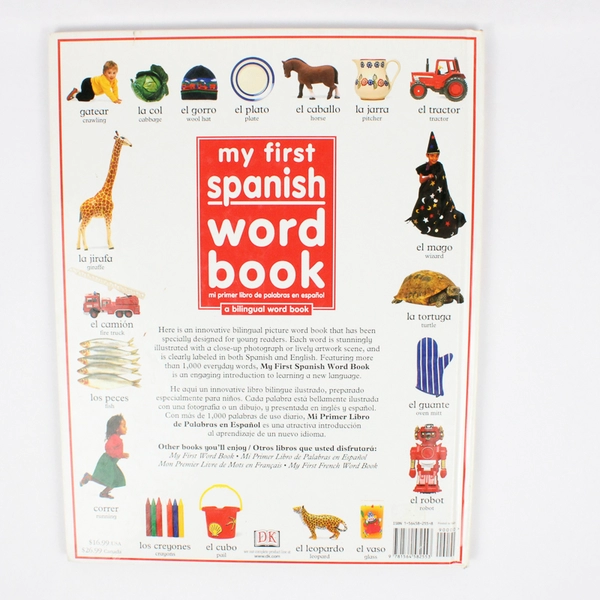 My First Spanish Word Book Angela Wilkes Bilingual Word Book 2002 Hardcover