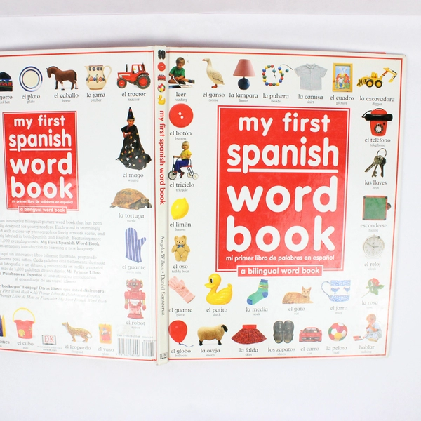 My First Spanish Word Book Angela Wilkes Bilingual Word Book 2002 Hardcover