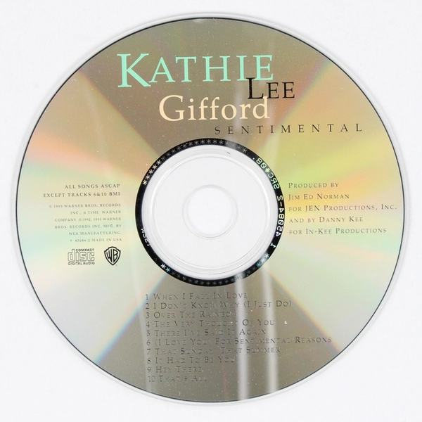 Sentimental CD From Kathie Lee Gifford 1993 Vintage