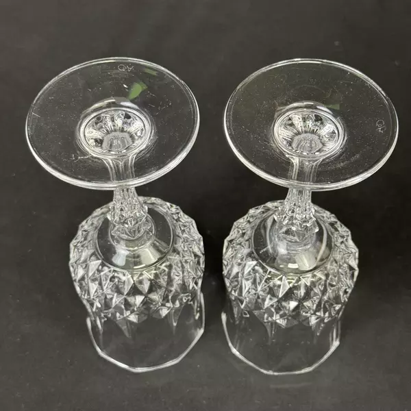 Set Of 2 Cristal D'Arques Longchamp Crystal Water Goblets 7.25 Inch
