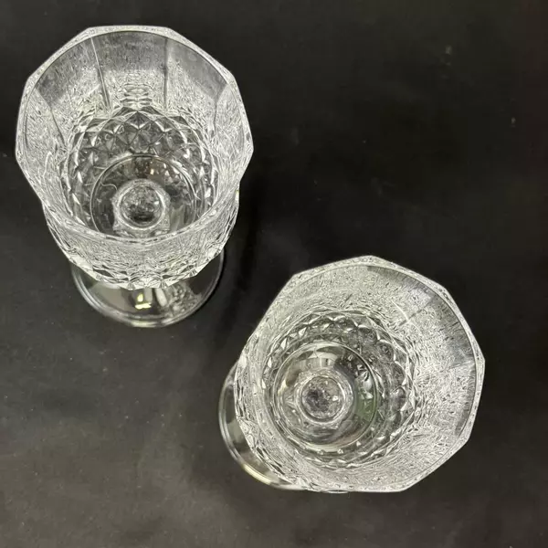 Set Of 2 Cristal D'Arques Longchamp Crystal Water Goblets 7.25 Inch