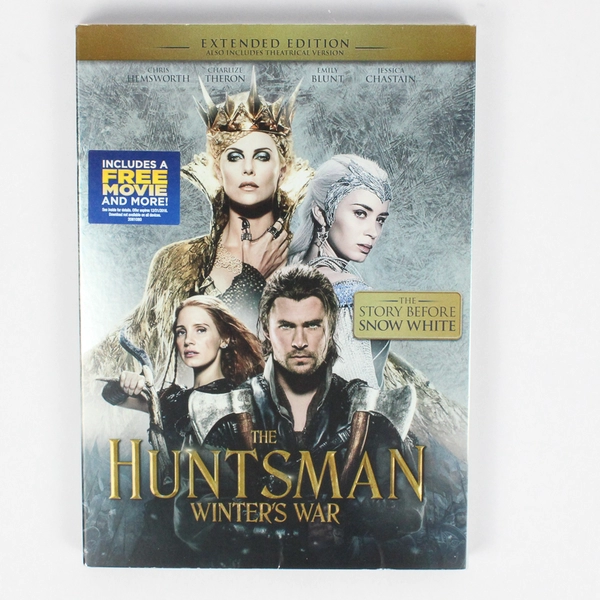 The Huntsman Winter's War DVD 2016 Extended Edition Chris Hemsworth Emily Blunt