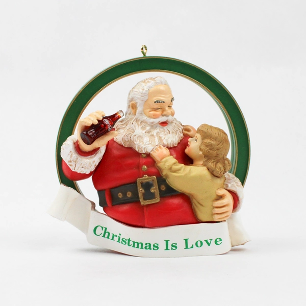 1990 Coca-Cola Co. Christmas Is Love 3.5" Ornament