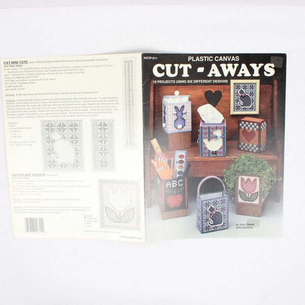 Needlecraft Plastic Canvas Cut Aways #HOTP-311 by Joan Green Booklet