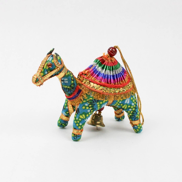 Colorful Camel Christmas Ornament with Bell