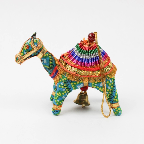 Colorful Camel Christmas Ornament with Bell