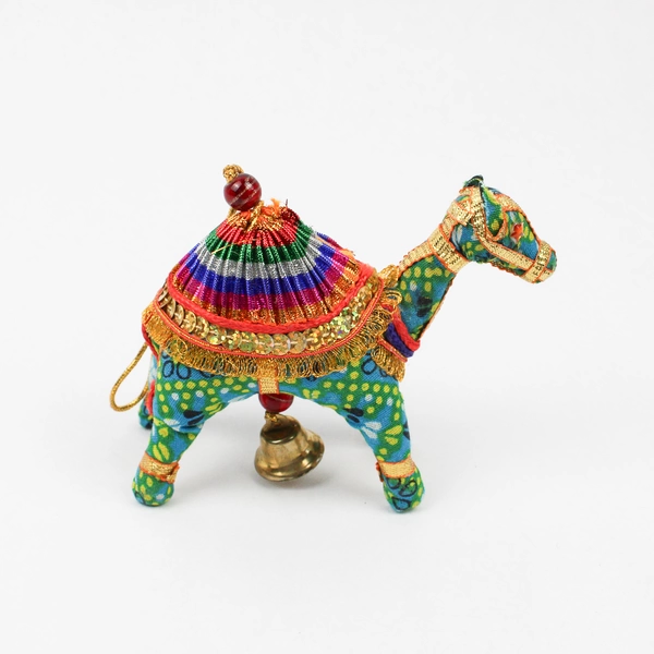 Colorful Camel Christmas Ornament with Bell