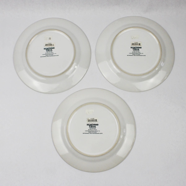 Set of 3 Heartwood Creek Christmas Salad Plates 8" 2003