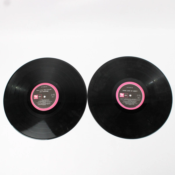 Lot of 3 Collector's Best Vinyl Records Get Together Sweet Land of Liberty Hits